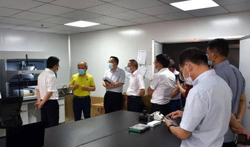 廈門市常委、海滄區(qū)委書記林文生一行蒞臨通靈生物指導(dǎo)工作